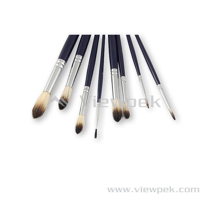  Watercolor Brushes - Round- A0002A