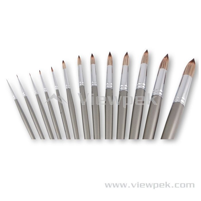  Synthetic Oil&Acrylic Brushes - Round- A0110A