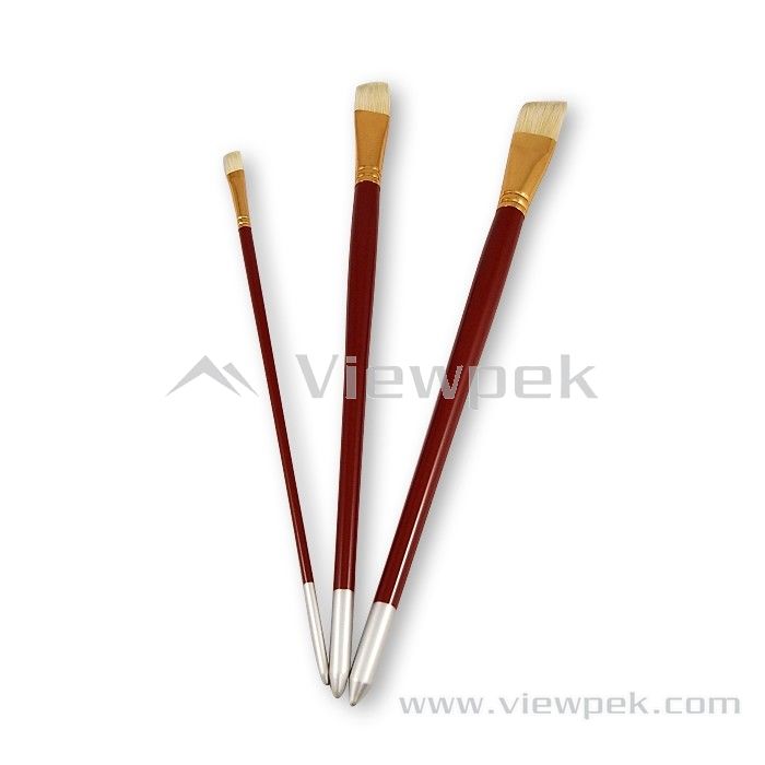  Chongking Bristle Oil&Acrylic Brushes - Angular- A0101K-1