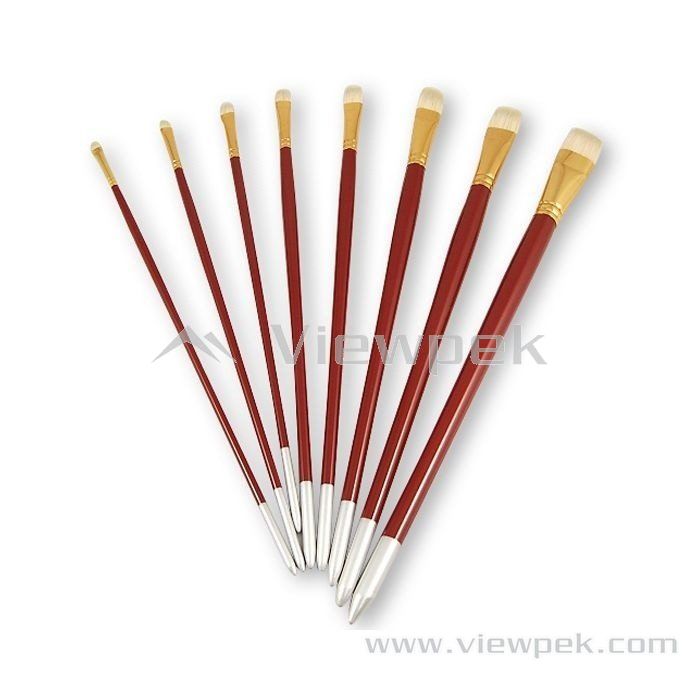  Chongking Bristle Oil&Acrylic Brushes - Filbert- A0101J-1