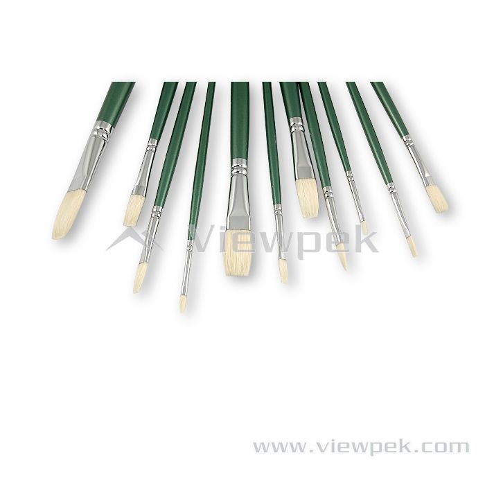 Chongking Bristle Oil&Acrylic Brushes - Flat- A0101B