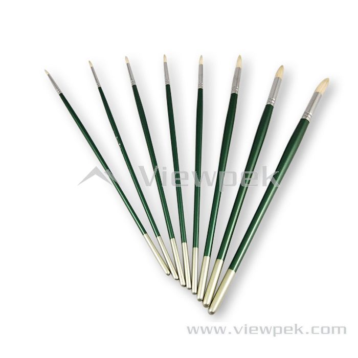  Chongking Bristle Oil&Acrylic Brushes - Round- A0101A-1