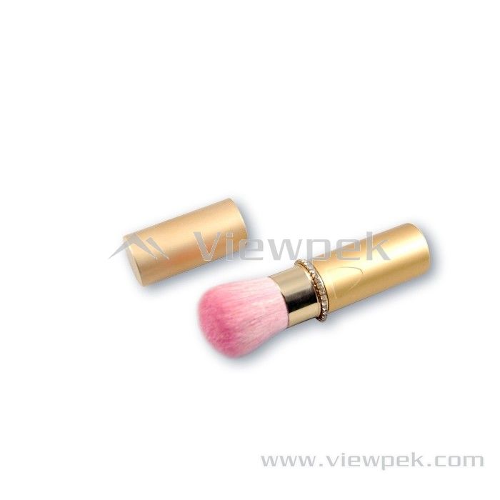  Retractable Powder Brush  (with crylstal ring)- M0009A02