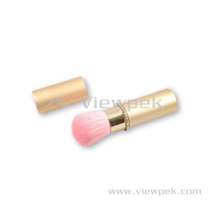  Retractable Powder Brush  (with crylstal ring)- M0009A01