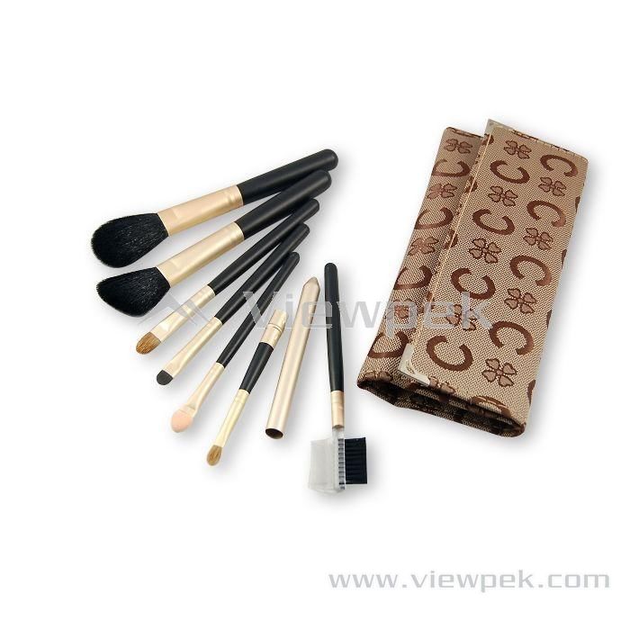  Makeup Brush Kit  ( Champagne gold ferrule)- M2008B