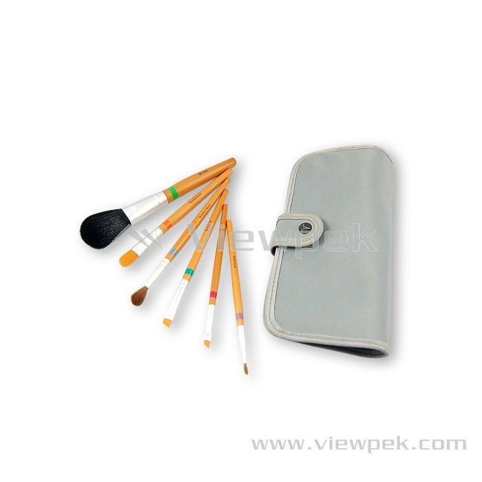 Makeup Brush Kit   (6 color-ring handle) - M2007A